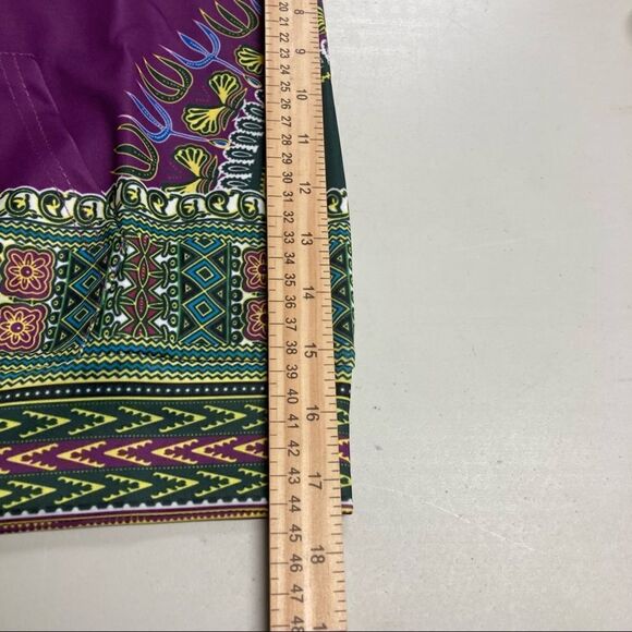 Unisex African Print Dashiki Hooded‎ Pullover Size X-Small New Without Tags - Picture 7 of 9